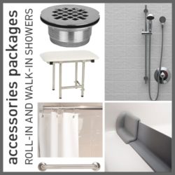 Accessories Packages for Roll-in and Walk-in Showers