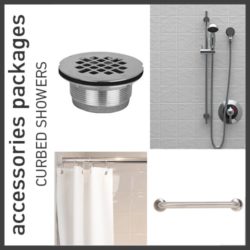 Accessories Packages for Curbed Showers