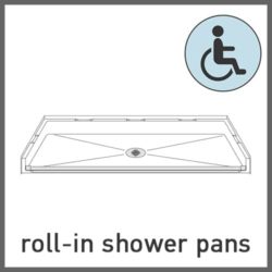 Roll-in Shower Pans
