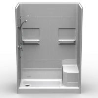 60 x 30 Walk-in Shower with Seat: Age in Place Safely