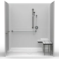 72” Wide Shower: Bariatric & ADA Accessible Bathing Solution